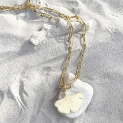 Chaîne Feuille de Ginkgo