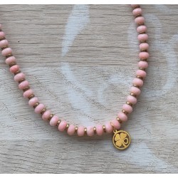 Collier Trèfle Rose