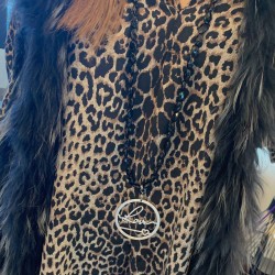 Collier agates noires