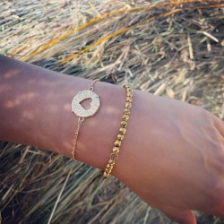 Bracelet chainette Amour