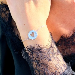 Bracelet chainette Amour