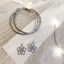 Grandes Créoles Fleurs de Vénus