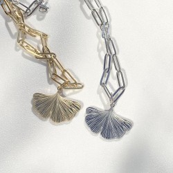 Chaîne Feuille de Ginkgo
