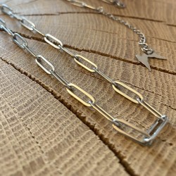 Chaîne argentée à personnaliser