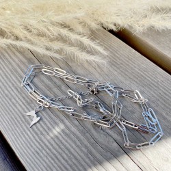 Chaîne argentée à personnaliser