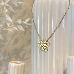 Fleur de vénus collier doré