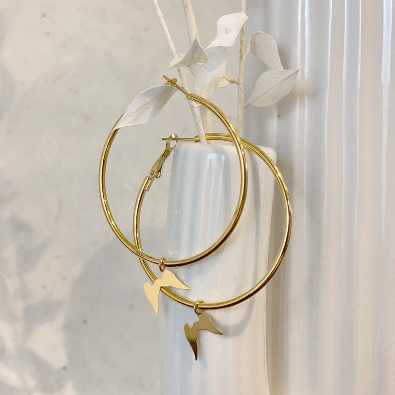 Boucles d'oreilles Ailes d'Ange