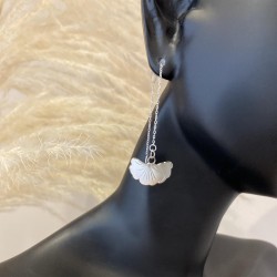 Boucles d'oreilles pendantes Ginkgo Biloba