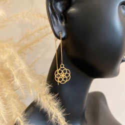 Boucles d'oreilles pendantes Graine de Vie