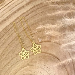 Boucles d'oreilles pendantes Fleur de Vénus