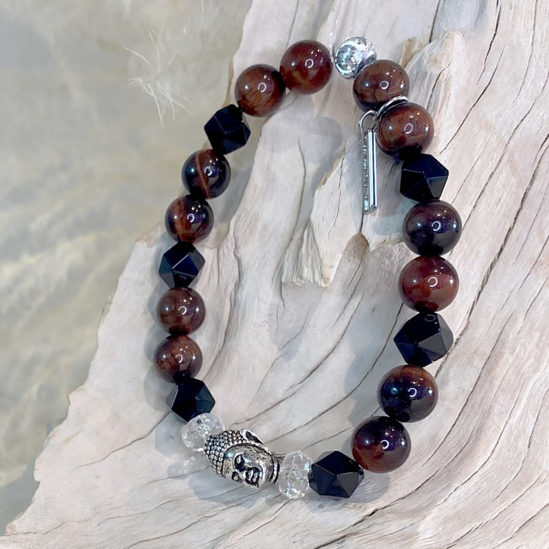 Bracelet Force & Courage Bouddha