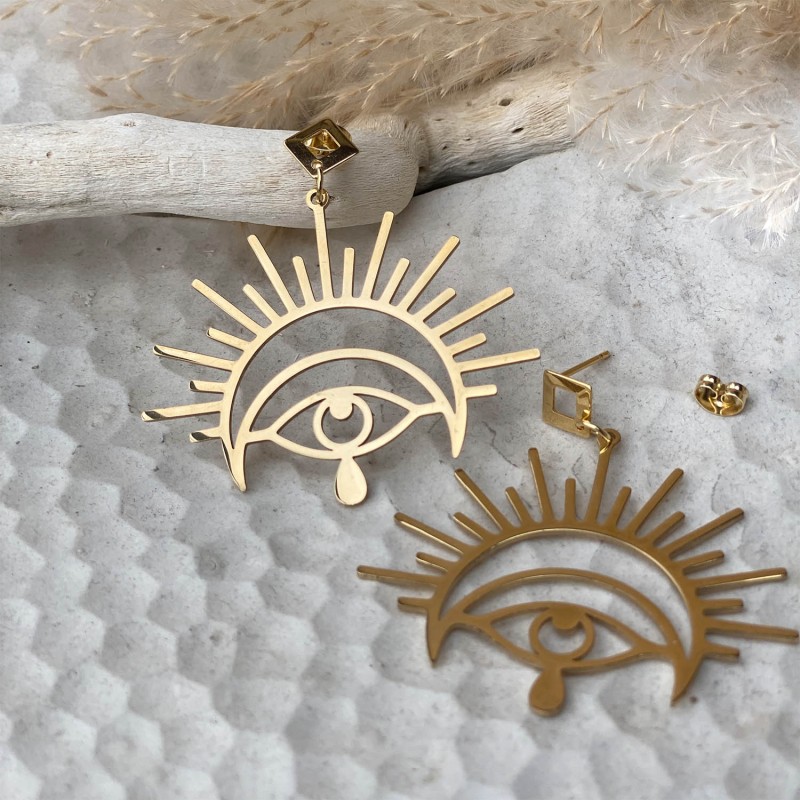 Collection Miroir d'Âmes - Boucles d'Oreilles Soleil