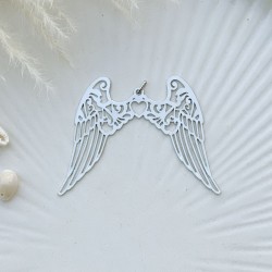 Pendentif ailes argenté