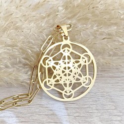 Pendentif Métatron Doré