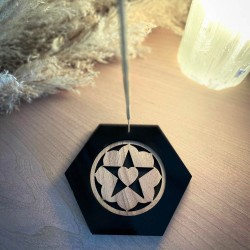 Porte encens "Encensia" noir & noyer | Il-umine