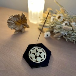 Porte encens "Encensia" noir & doré | Il-umine