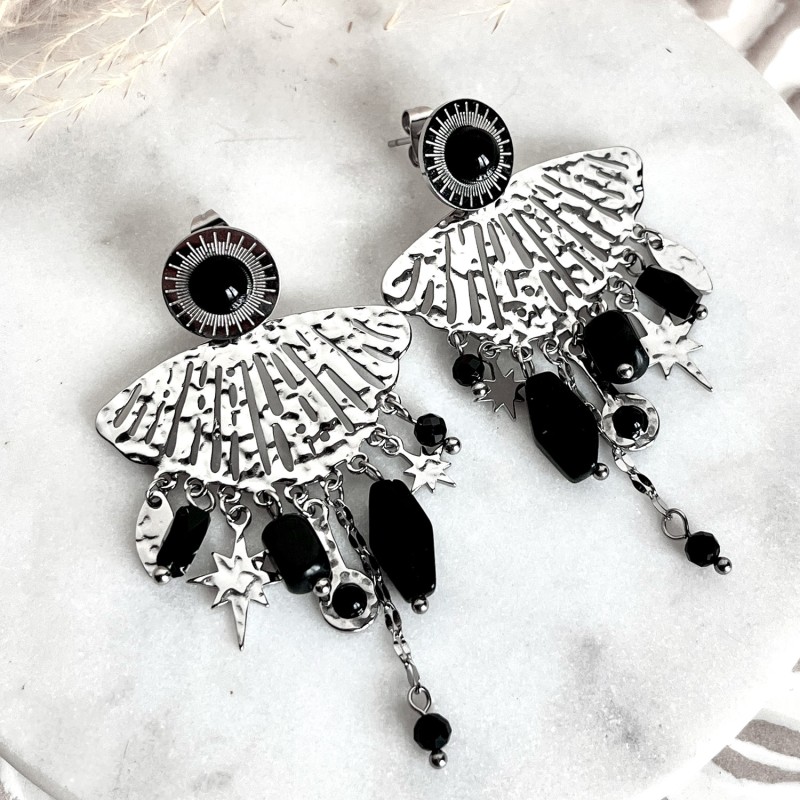 Boucles d'oreilles éventail