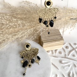 Boucles d'oreilles éventail