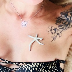 Fleur de vénus collier argenté