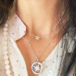 Chaîne ras de cou Flocon de neige